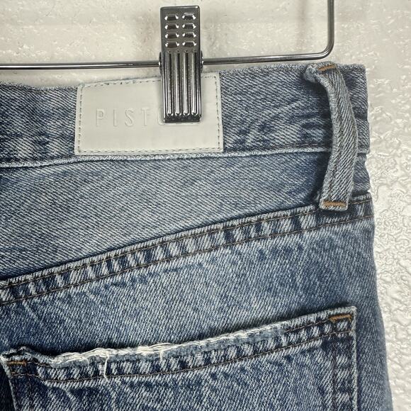 Pistola Jeans Women Size 26 Cassie Crop Button Fly Distressed Ankle Boho - Picture 7 of 12